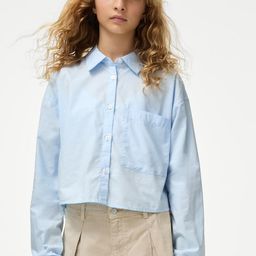 Marks & Spencer Girls Spread Collar Solid Cotton Casual Shirt-image-39