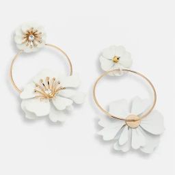Sohi Gold Plated Party Designer Stone Drop Earrings image 5
