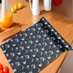 REVEXO Grey Printed Water-Resistant Shelf Liner-20