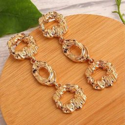 Sohi Gold Plated Party Designer Dangler Earrings-43