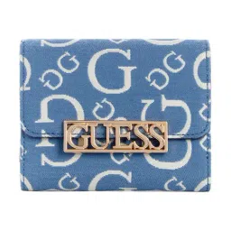 Guess Denim Carrboro Logo Foldover Wallet-picture-34