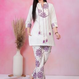 AUTUMN LANE Printed Pure Cotton Tunic & Trousers Co-Ords-image-54