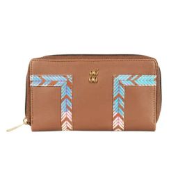 Baggit Brown Small Zip Around Wallet for Women-image-13