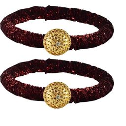 Vidhya Kangan Maroon Brass Bangles-image-42