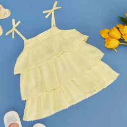 Pantaloons Baby Kids Limelight Yellow Cotton Regular Fit Top-image-89