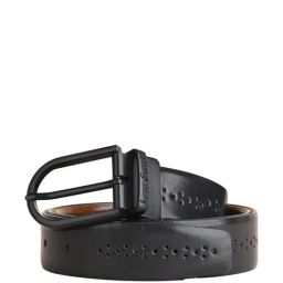 Louis Stitch Spanish Black & Brown Leather Reversible Belt For Men-image-56
