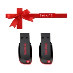 SanDisk Cruzer BladeCZ50 32 GB Flash Drive Black (Pack of 2)-21