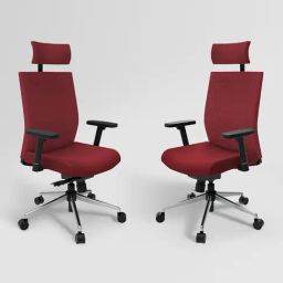 Godrej Interio Prime Maroon Nylon High Back Chair-image-89