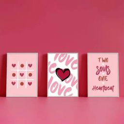 Art Street White Engineered Wood Valentine Couples Wall Art Prints - Set of 3-image-13