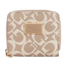 Guess Caramel Abre Logo Small Zip Around Wallet-picture-3