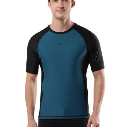 Speedo Dark Teal Regular Fit Sports T-Shirt-image-15