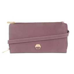 Baggit Purple Textured Small Zip Around Wallet for Women-image-81
