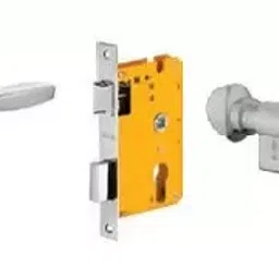 Dorset 70 mm Lever Handle Lock Set With Knob and Key Cylinder Stainless Steel ML ZA-14