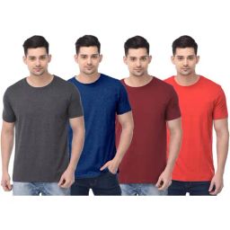 Color Capital Multicolored Regular Fit T-Shirt - Pack of 4-image-62