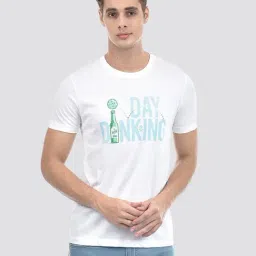 IZOD White Slim Fit Printed T-Shirt-picture-14