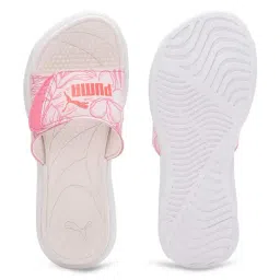 Puma Women's Royalcat Softride Frosty Pink Slides image 3