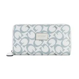 Guess Blue Abree Logo Medium Zip Around Wallet-picture-12