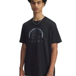 Under Armour Black Regular Fit Printed Sports T-Shirt-picture-44