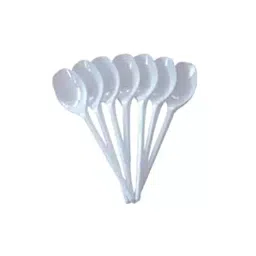 Generic Disposable Plastic Spoon Medium Quality White (Pack of 100 Pcs)-45