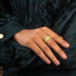 Shaya 92.5 Sterling Silver Issa Mood Ring in Gold-Plating for Women-image-61