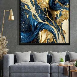 999Store Printed Blue Canvas Wall Art-image-84