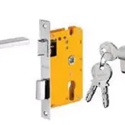 Dorset 60 mm Lever Handle Lock Set With Coin and Knob Cylinder Stainless Steel ML PIE image 1