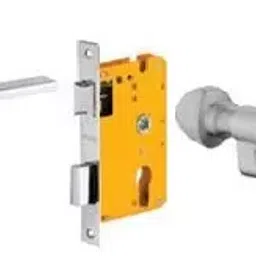 Dorset 60 mm Lever Handle Lock Set With Knob and Key Cylinder Patina ML PIE image 1
