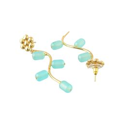 BAESD Gold-Plated Classic Artificial Beaded Drop Earrings image 2
