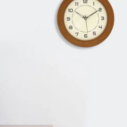 CHRONIKLE Classic Round Brown Wood Wall Clock-picture-12