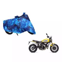 Auto Pearl Waterproof Two Wheeler Cover For Ducati Scrambler 1100 (Blue)-image-51