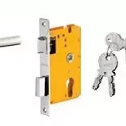 Dorset 70 mm Lever Handle Lock Set With Both Side Key Cylinder Stainless Steel ML CAR-image-51