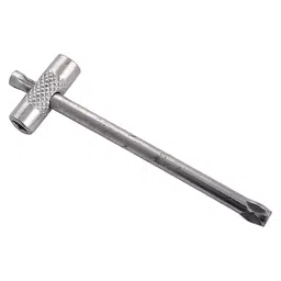 B K JAGAN & CO Oxygen Gas Cylinder Keys Sliding Double Ended Wrench Spanner Chrome Plated-36