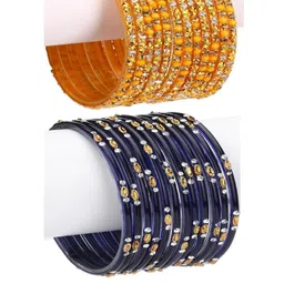 1ST TIME Yellow Alloy Bangle-25