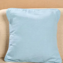 Fabindia Standalone Blue Cotton Square Cushion Cover-image-58