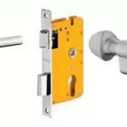 Dorset 70 mm Lever Handle Lock Set With Coin and Knob Cylinder Stainless Steel ML CAR-16