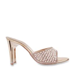 Haute Diva by Mochi Women's Rose Gold Casual Sandals-image-97
