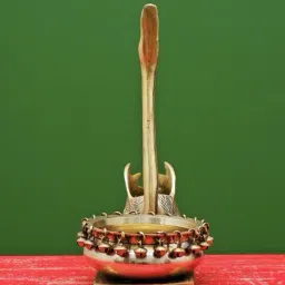 Ekaa Handicrafts Brass Swan Urli with Ghunghroo-picture-17