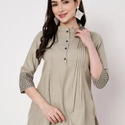 9rasa Grey Solid Kurti-picture-16