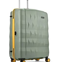 Aristocrat Thyme Green Comet Textured Large Hard Checked Luggage image 4