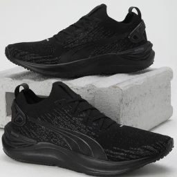 Puma Men's Electrify Nitro 3 Knit Black Running Shoes-image-86