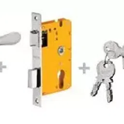 Dorset 70 mm Lever Handle Lock Set With Both Side Key Cylinder Patina ML LY-13