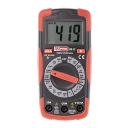 RS PRO RS12 Handheld Digital Multimeter, 10A dc Max, 600V ac Max - UKAS Calibration  1232005-16