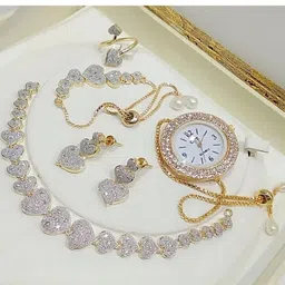 M Creation women Alloy Gold-plated Gold Jewellery Set-picture-18