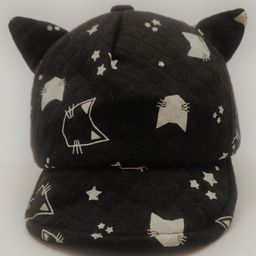 Kid-O-World Cat Silhouette Style Printed Cap - Black-image-38