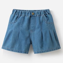 Mark & Mia Cotton Washed Shorts - Blue-image-63