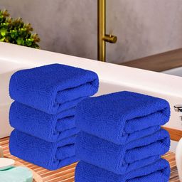 Kuber Industries Blue 6 Pieces Super Absorbent 250 GSM Microfibre Face Towels-image-74