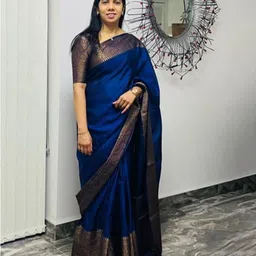 Quelea Zari Pure Silk Banarasi Saree-picture-21