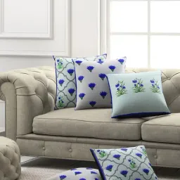 SEJ by Nisha Gupta Multicolor Cushion Covers - Set of 5-image-29