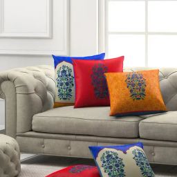 SEJ by Nisha Gupta Multicolor Cushion Covers - Set of 5-image-87