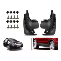 Auto Pearl Front and Rear Mud Guard For Ford Fiesta (Black) Set of 4 Pcs-14